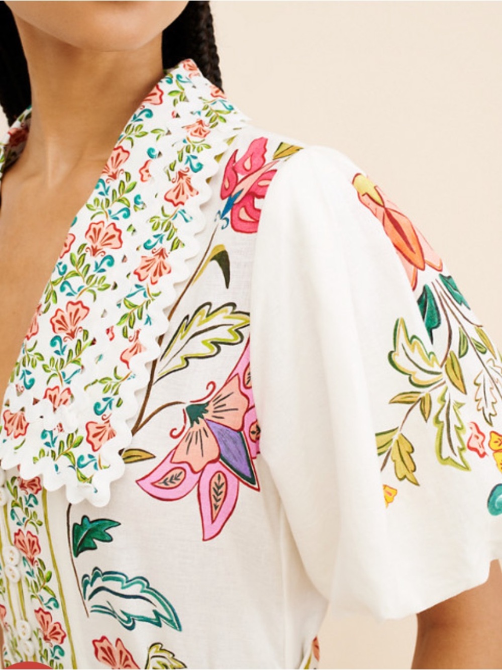Farm Rio Floral Insects Romper - Picture 3 of 6